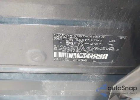 2019 Toyota Rav4 Le from USA, damaged, VIN 2T3H1RFV6KW018850